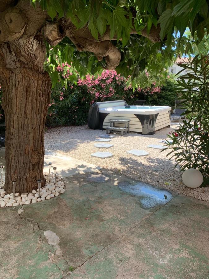 Les Dahlias Appartement 4 Personnes Jacuzzi Barbecue Jardin Arbore Climatise Agde Buitenkant foto